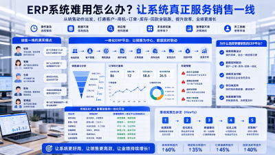 ERP系统难用怎么解决？一位销售主管在中小企业里的真实应对方法