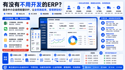 有没有不用开发的ERP？中小企业老板这样选