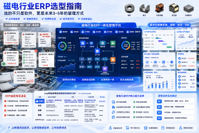 erp系统有哪些品牌适合磁电行业？一位ERP产品调研人员的实地筛选笔记