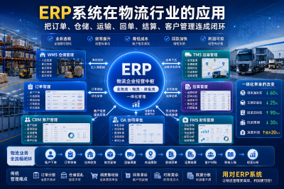 ERP系统在物流行业的应用：中小物流企业如何把订单、仓储、运输和结算真正串起来