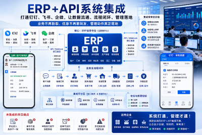 ERP+API系统集成怎么落地：从部署搭建视角看钉钉、飞书、企微协同方案