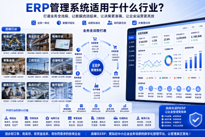 ERP管理系统适用于什么行业？从系统调研者视角，看中小企业如何真正打通业务流程