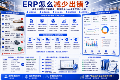 ERP怎么减少出错？从系统调研推荐者视角，聊清楚中小企业真正关心的事
