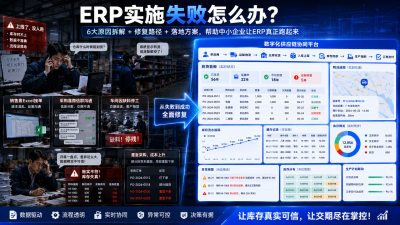 ERP实施失败怎么办？一个实施工程师拆给中小企业看：问题出在哪，项目怎么救