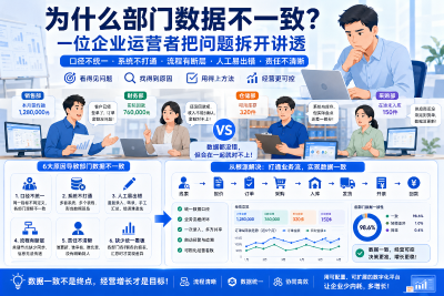 为什么部门数据不一致？一位企业运营者把问题拆开讲透