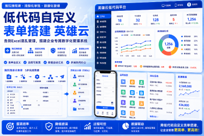低代码英雄云自定义表单搭建：中小企业从Excel台账走向业务在线化的实用方案