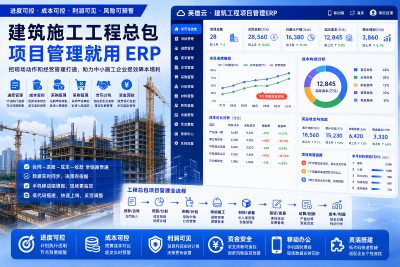 建筑施工工程总包项目管理怎么管进度和成本？中小企业ERP落地指南