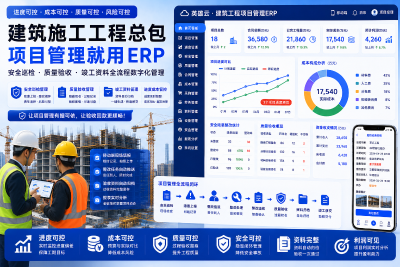 建筑施工ERP怎么选？安全巡检、质量验收、竣工资料管理为什么总是成为项目交付的最后一道坎