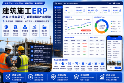 建筑施工ERP怎么选？才能管住材料，不亏材料