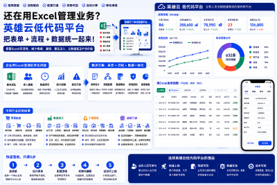 英雄云表单功能如何实现类EXCEL能力：中小企业用低代码英雄云管好数据、流程和现场