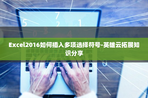 Excel2016如何插入多项选择符号-英雄云拓展知识分享