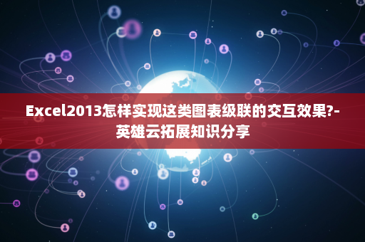 Excel2013怎样实现这类图表级联的交互效果?-英雄云拓展知识分享