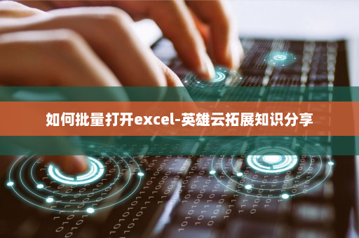 如何批量打开excel-英雄云拓展知识分享