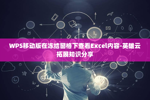 WPS移动版在冻结窗格下查看Excel内容-英雄云拓展知识分享