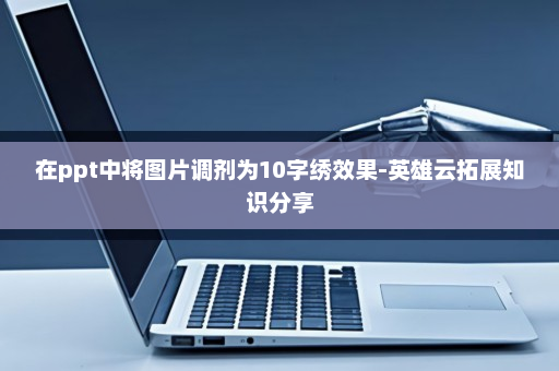 在ppt中将图片调剂为10字绣效果-英雄云拓展知识分享