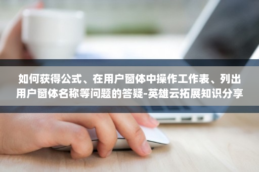 如何获得公式、在用户窗体中操作工作表、列出用户窗体名称等问题的答疑-英雄云拓展知识分享