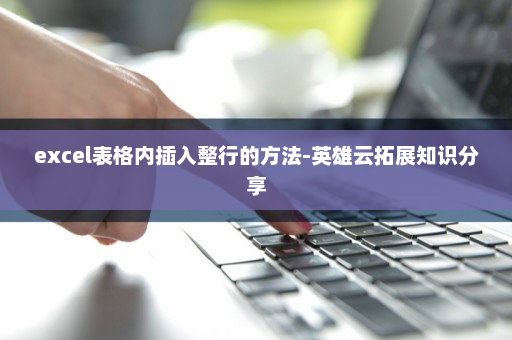 excel表格内插入整行的方法-英雄云拓展知识分享