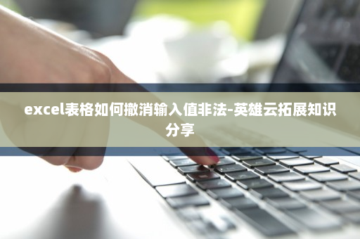 excel表格如何撤消输入值非法-英雄云拓展知识分享