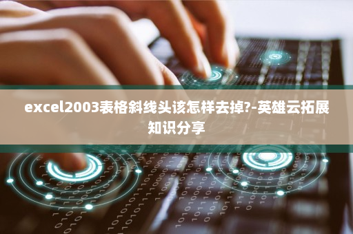 excel2003表格斜线头该怎样去掉?-英雄云拓展知识分享