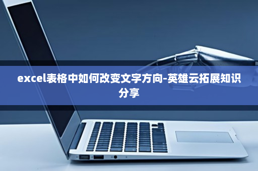 excel表格中如何改变文字方向-英雄云拓展知识分享