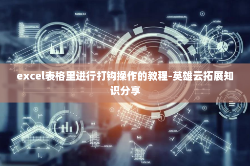 excel表格里进行打钩操作的教程-英雄云拓展知识分享