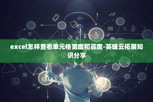 excel怎样查看单元格宽度和高度-英雄云拓展知识分享