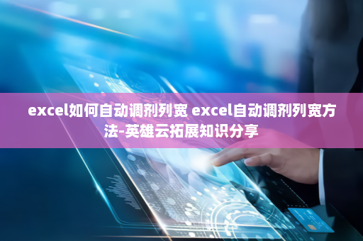 excel如何自动调剂列宽 excel自动调剂列宽方法-英雄云拓展知识分享