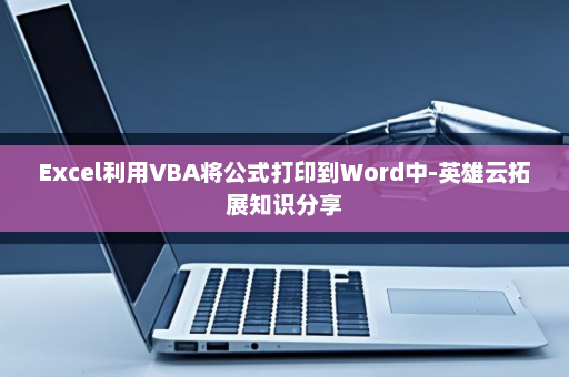 Excel利用VBA将公式打印到Word中-英雄云拓展知识分享