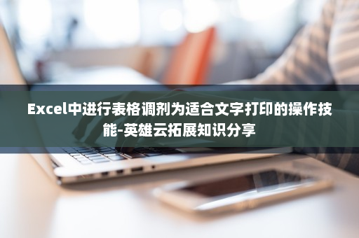 Excel中进行表格调剂为适合文字打印的操作技能-英雄云拓展知识分享