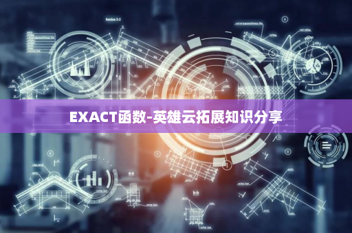 EXACT函数-英雄云拓展知识分享