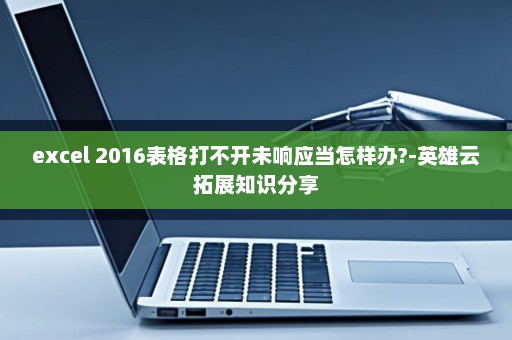 excel 2016表格打不开未响应当怎样办?-英雄云拓展知识分享
