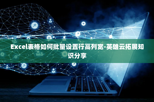 Excel表格如何批量设置行高列宽-英雄云拓展知识分享