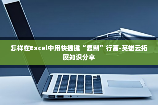 怎样在Excel中用快捷键“复制”行高-英雄云拓展知识分享