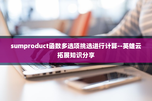 sumproduct函数多选项挑选进行计算--英雄云拓展知识分享