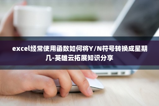 excel经常使用函数如何将Y/N符号转换成星期几-英雄云拓展知识分享