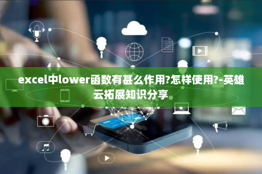 excel中lower函数有甚么作用?怎样使用?-英雄云拓展知识分享