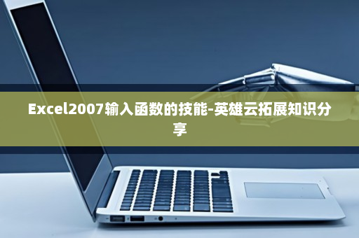 Excel2007输入函数的技能-英雄云拓展知识分享