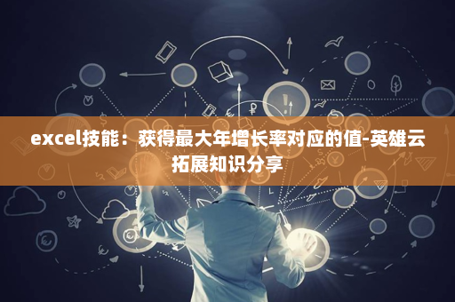 excel技能：获得最大年增长率对应的值-英雄云拓展知识分享