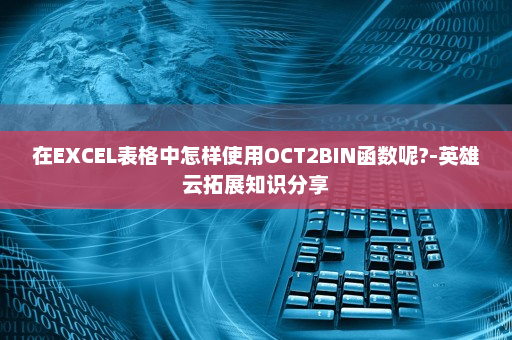 在EXCEL表格中怎样使用OCT2BIN函数呢?-英雄云拓展知识分享