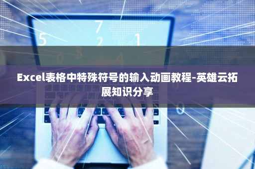 Excel表格中特殊符号的输入动画教程-英雄云拓展知识分享