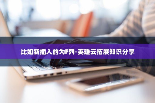 比如新插入的为F列-英雄云拓展知识分享