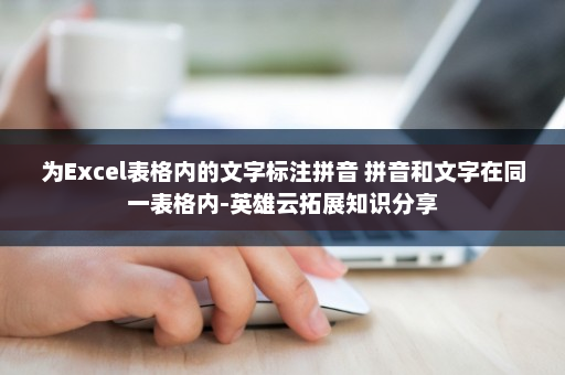为Excel表格内的文字标注拼音 拼音和文字在同一表格内-英雄云拓展知识分享