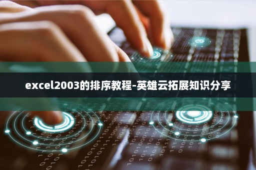 excel2003的排序教程-英雄云拓展知识分享