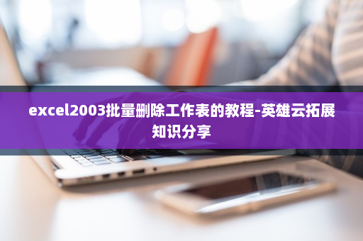 excel2003批量删除工作表的教程-英雄云拓展知识分享