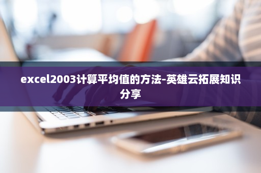 excel2003计算平均值的方法-英雄云拓展知识分享