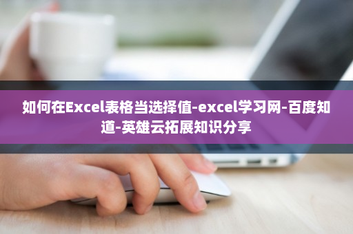 如何在Excel表格当选择值-excel学习网-百度知道-英雄云拓展知识分享