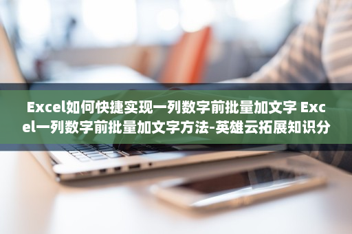 Excel如何快捷实现一列数字前批量加文字 Excel一列数字前批量加文字方法-英雄云拓展知识分享