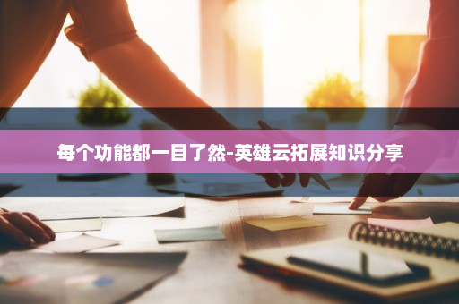 每个功能都一目了然-英雄云拓展知识分享