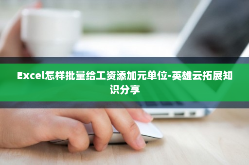 Excel怎样批量给工资添加元单位-英雄云拓展知识分享