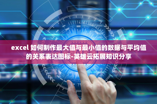excel 如何制作最大值与最小值的数据与平均值的关系表达图标-英雄云拓展知识分享
